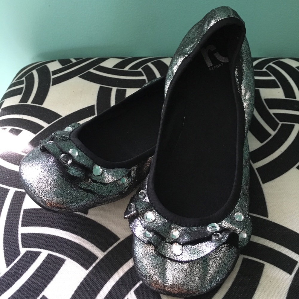 Sparkly ballerina flats
